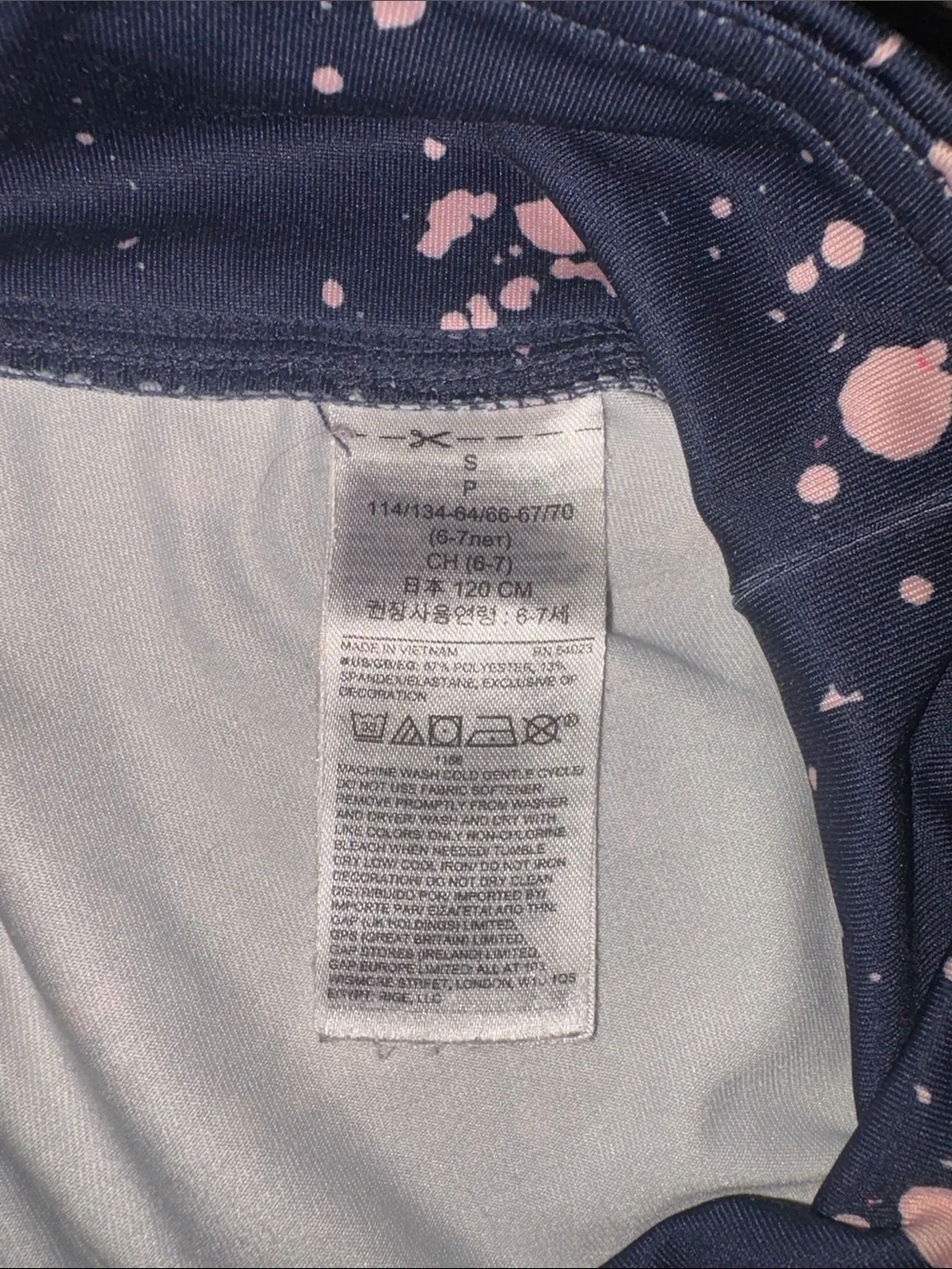 Gap Kids Multicolor Splash-Print Active Leggings